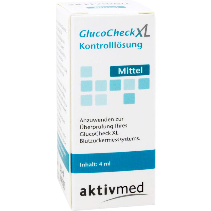 GlucoCheck XL Kontroll-Lösung Mittel, 4 ml Solution