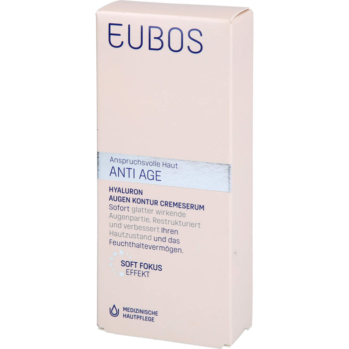 EUBOS Sensitive Hyaluron Augen Kontur CremeSerum, 15 ml Creme