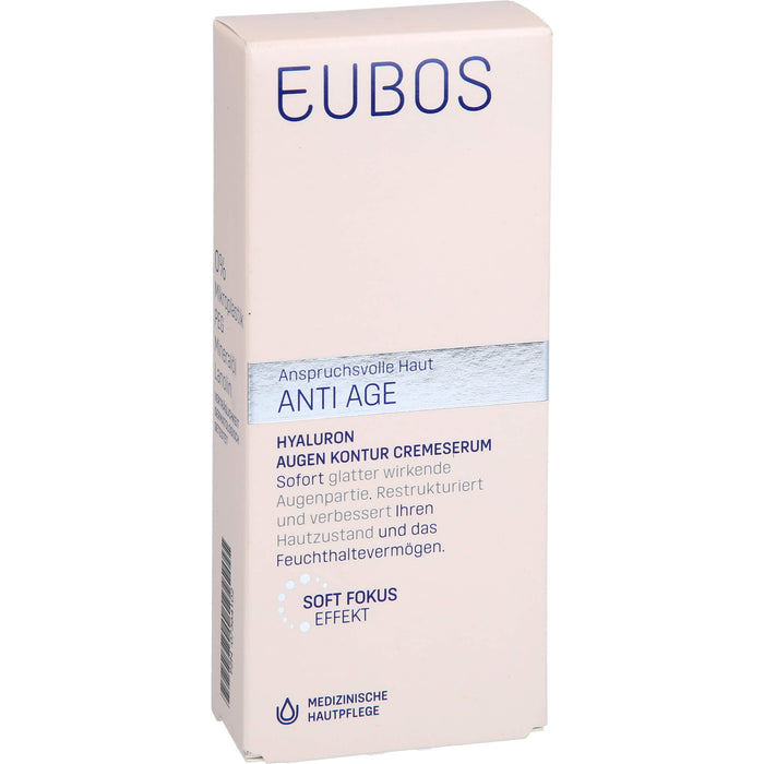 EUBOS Sensitive Hyaluron Augen Kontur CremeSerum, 15 ml Cream