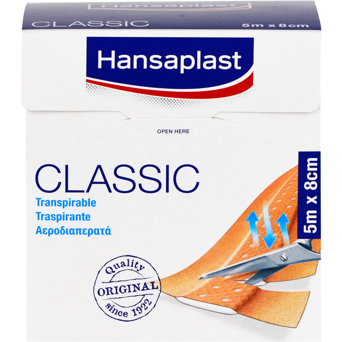 Hansaplast Classic 5 m x 8 cm Pflaster, 1 pcs. Patch