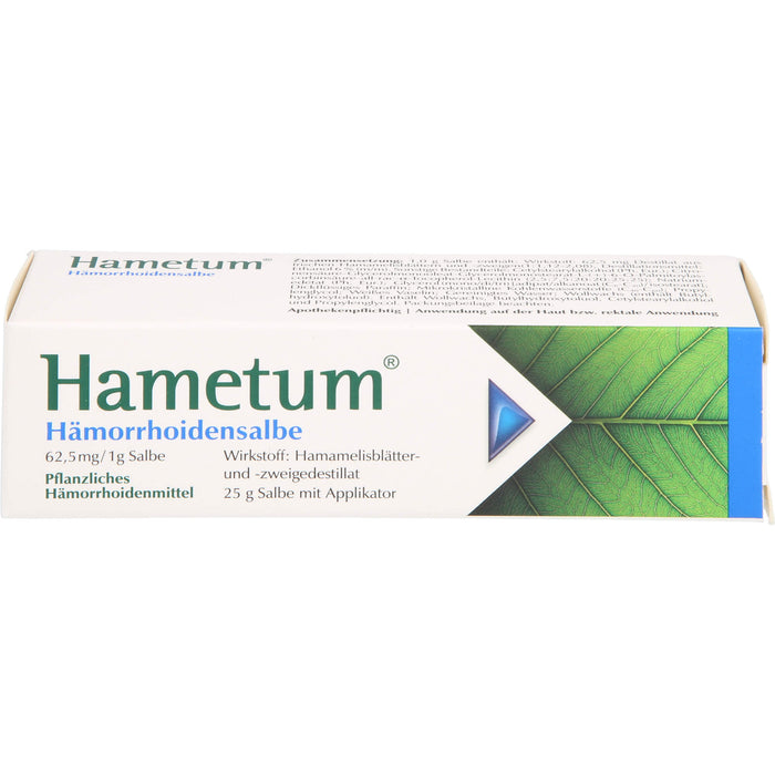 Hametum Hämorrhoidensalbe, 25 g Ointment