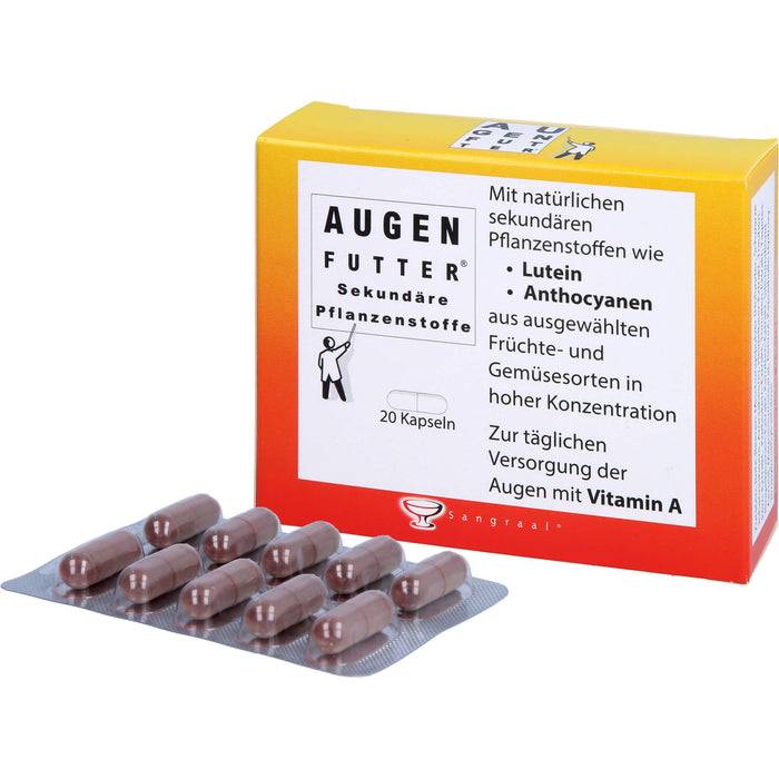 Augenfutter Sekundäre Pflanzenstoffe Kapseln, 20 pc Capsules