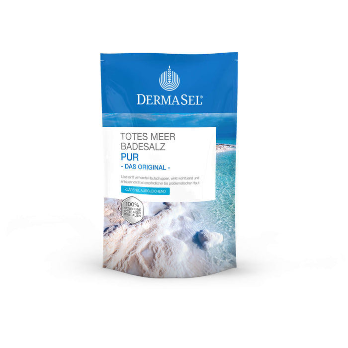 DermaSel Totes Meer Badesalz Pur, 500 g Salt