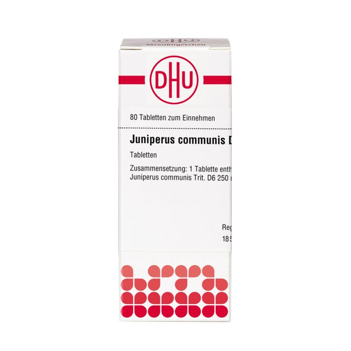 Juniperus communis D6 DHU Tabletten, 80 St. Tabletten