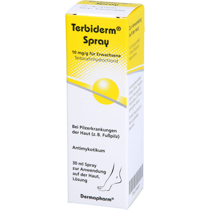 Terbiderm Spray bei Pilzerkrankungen der Haut, 30 ml Solution