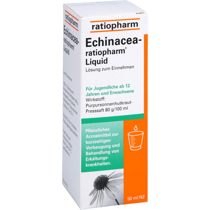 Echinacea-ratiopharm Liquid pflanzliches Immunstimulanz, 50 ml Lösung