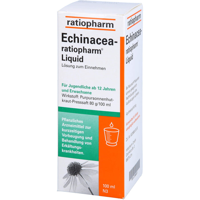 Echinacea-ratiopharm Liquid pflanzliches Immunstimulanz, 100 ml Lösung