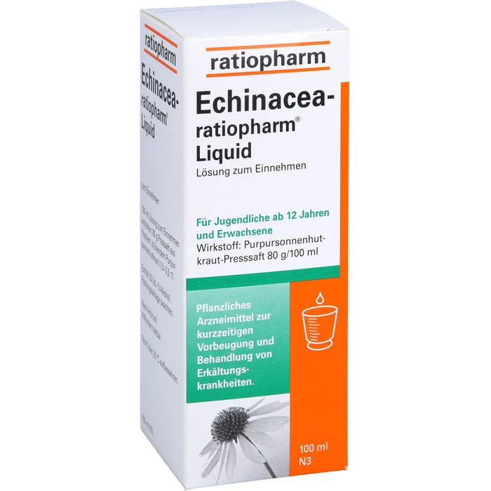 Echinacea-ratiopharm Liquid pflanzliches Immunstimulanz, 100 ml Lösung