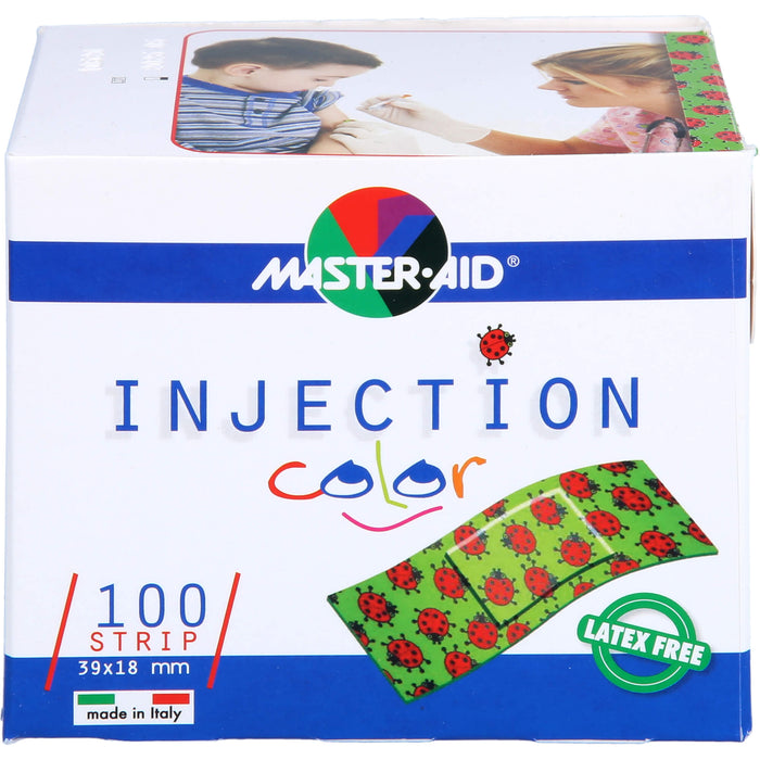 MASTER AID Injection strip color 39 x 18 mm Kinderpflaster, 100 pc Pansement