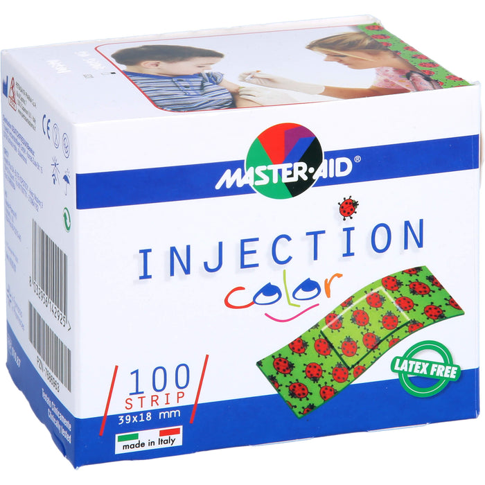 MASTER AID Injection strip color 39 x 18 mm Kinderpflaster, 100 pcs. Patch