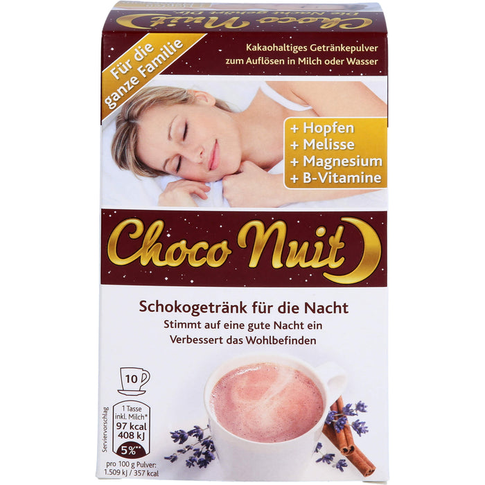 Choco Nuit Drink kakaohaltiges Getränkepulver, 10 St. Beutel