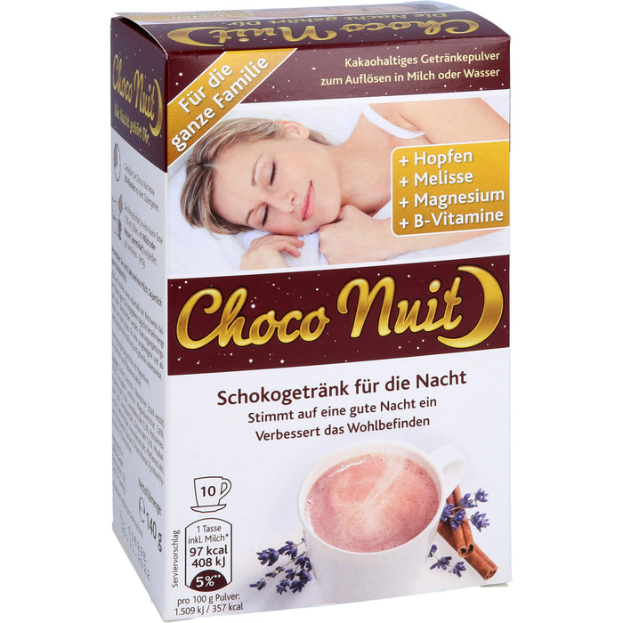 Choco Nuit Drink kakaohaltiges Getränkepulver, 10 St. Beutel