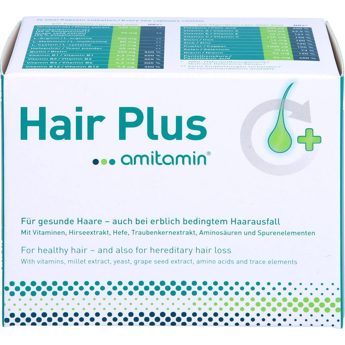 amitamin Hair Plus Kapseln für gesunde Haare, 60 pcs. Capsules