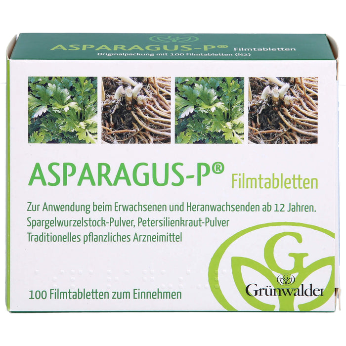 Asparagus P Filmtabletten zur Unterstützung der Nierenfunktion, 100 pcs. Tablets