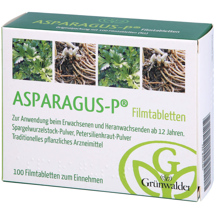 Asparagus P Filmtabletten zur Unterstützung der Nierenfunktion, 100 pcs. Tablets