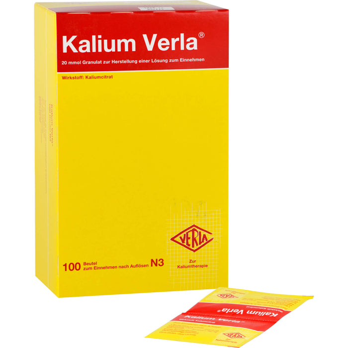 Kalium Verla 20 mmol Granulat Beutel, 100 St. Beutel