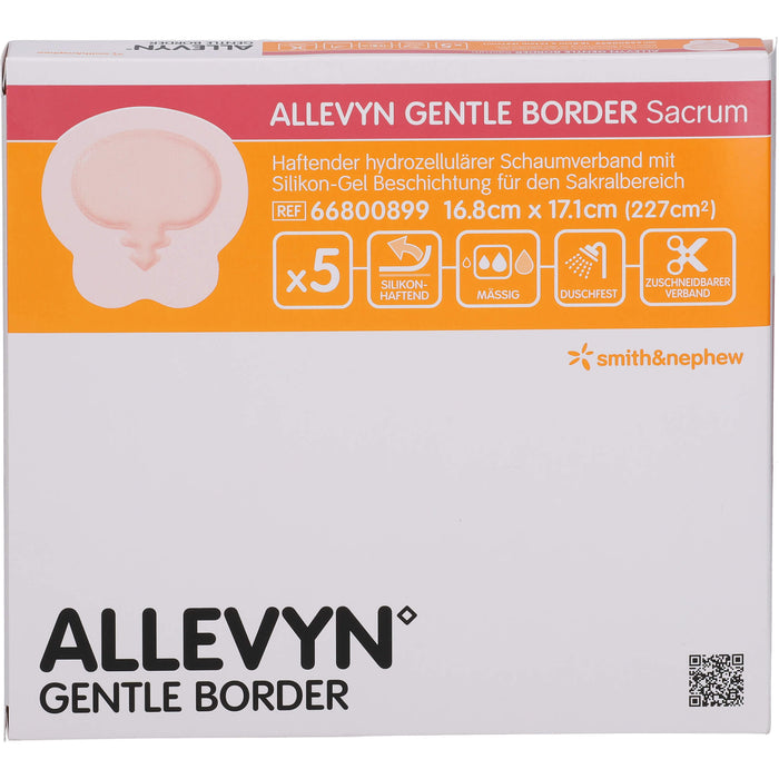 Allevyn Gentle Border Sacrum 16,8x17,1 cm, 5 St VER