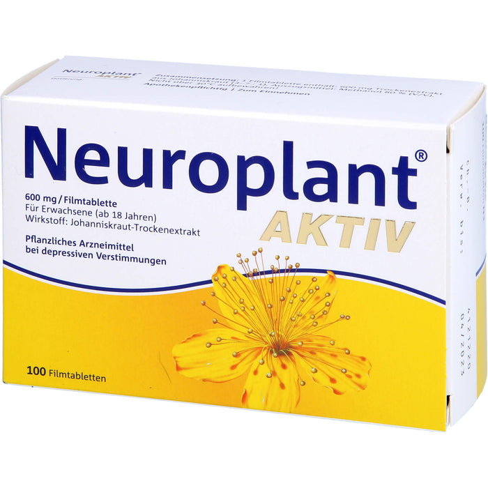 Neuroplant aktiv Filmtabletten bei depressiven Verstimmungen, 100 pc Tablettes