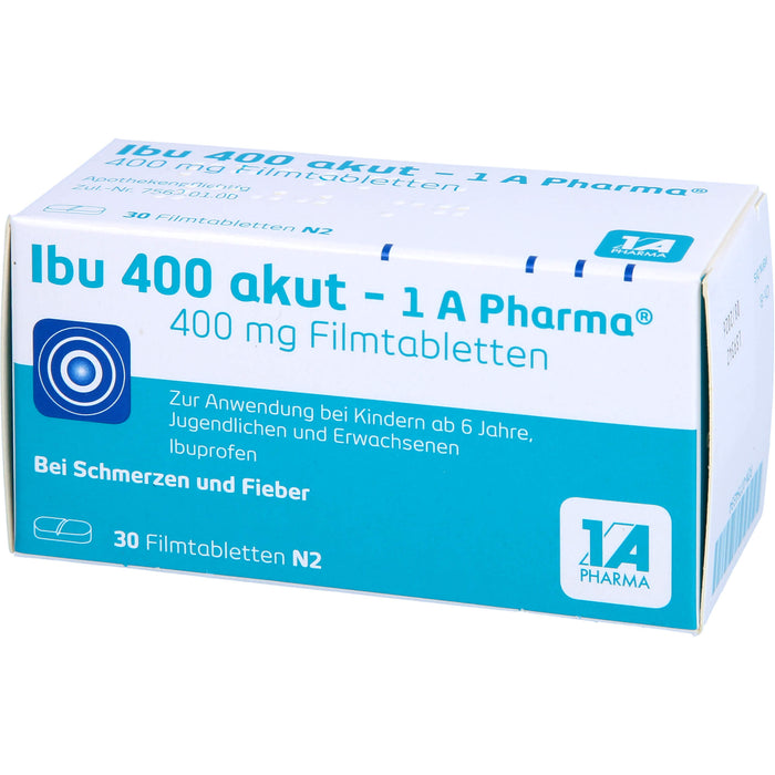 Ibu 400 akut - 1 A Pharma Filmtabletten, 30 St. Tabletten