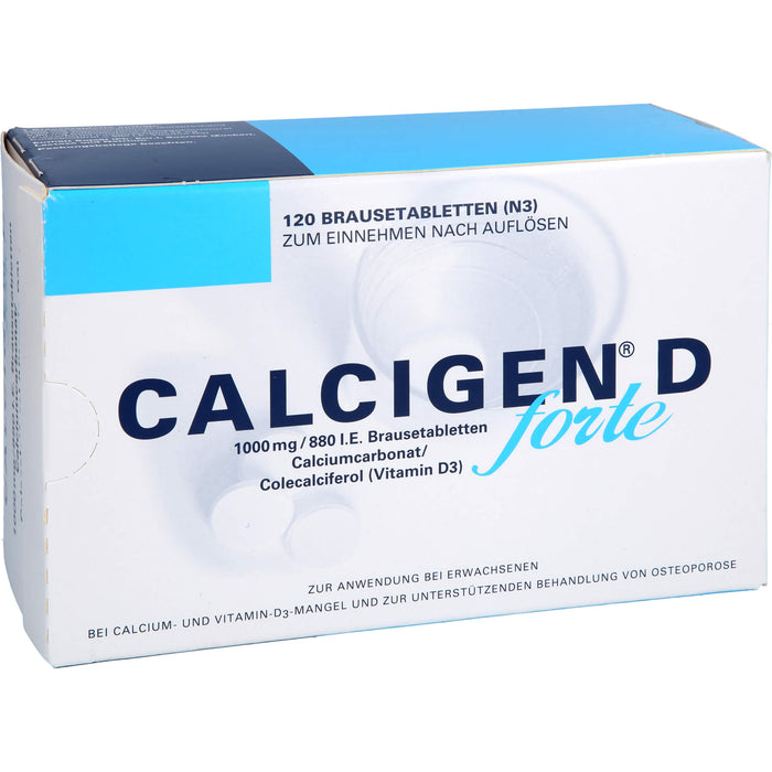 CALCIGEN D forte 1000 mg/880 I.E. Brausetabletten, 120 St BTA