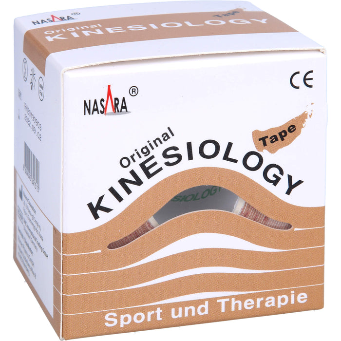 NASARA Kinesiologie Tape 5 cm x 5 m beige, 1 pc Volume