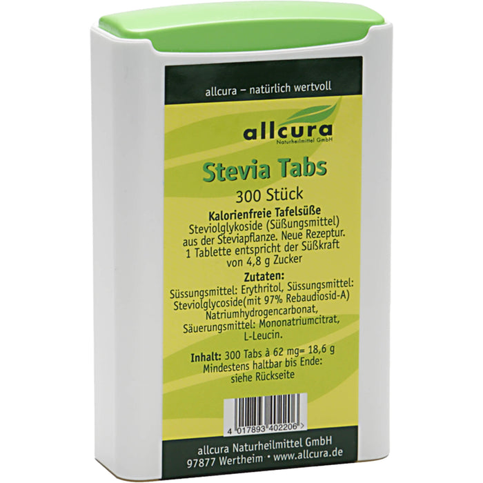 Allcura Stevia Tabs, 300 pcs. Tablets