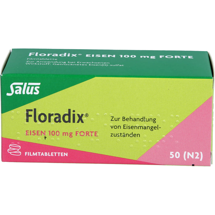 Floradix Eisen 100 mg forte Filmtabletten, 50 pc Tablettes