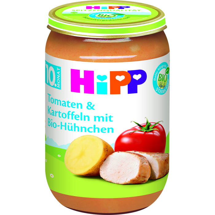 HIPP 6510 Tomaten und Kartoffeln mit Bio Huehnchen, 220 g