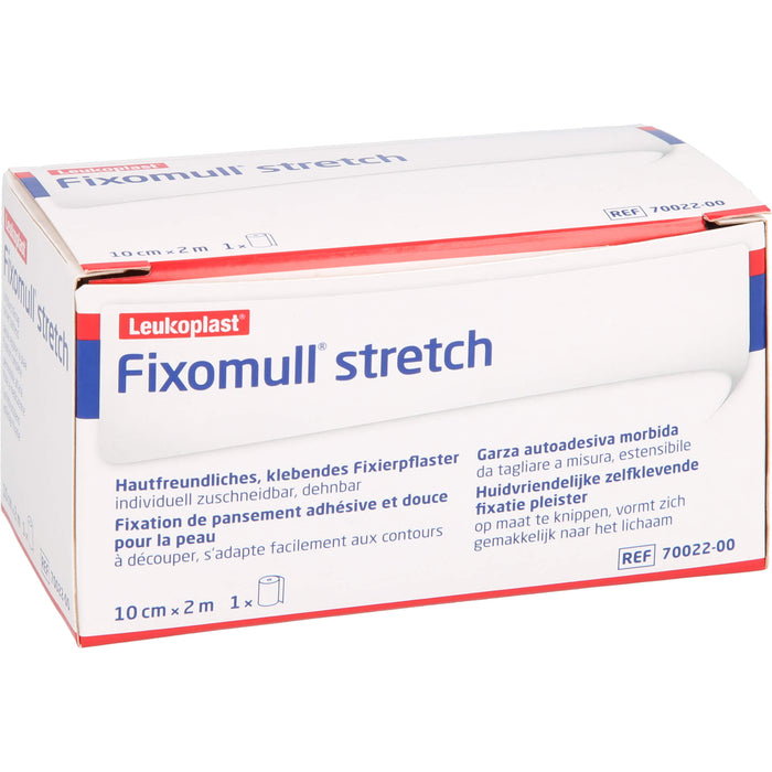 Fixomull stretch 10 cm x 2 m Klebevlies zur vollflächigen Verbandfixierung, 1 pc Pansement