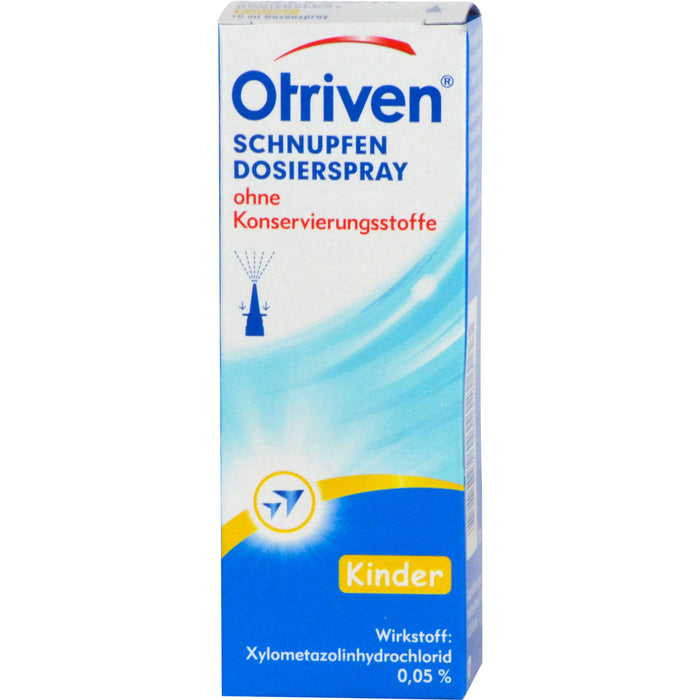 Otriven 0,05 % ohne Konservierungsstoffe Dosierspray für Kinder bei Schnupfen, 10 ml Solution