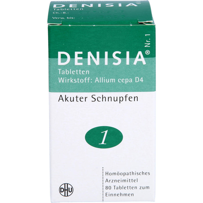 DHU DENISIA Nr. 1 Tabletten bei akutem Schnupfen, 80 pc Tablettes