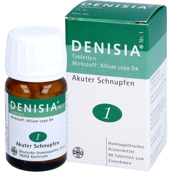 DHU DENISIA Nr. 1 Tabletten bei akutem Schnupfen, 80 pcs. Tablets