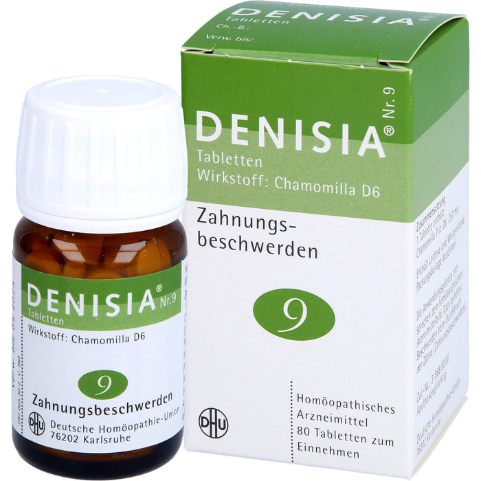 DHU DENISIA Nr. 9 Tabletten bei Zahnungsbeschwerden, 80 pc Tablettes