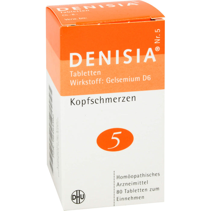 DHU DENISIA Nr. 5 Tabletten bei Kopfschmerzen, 80 pcs. Tablets