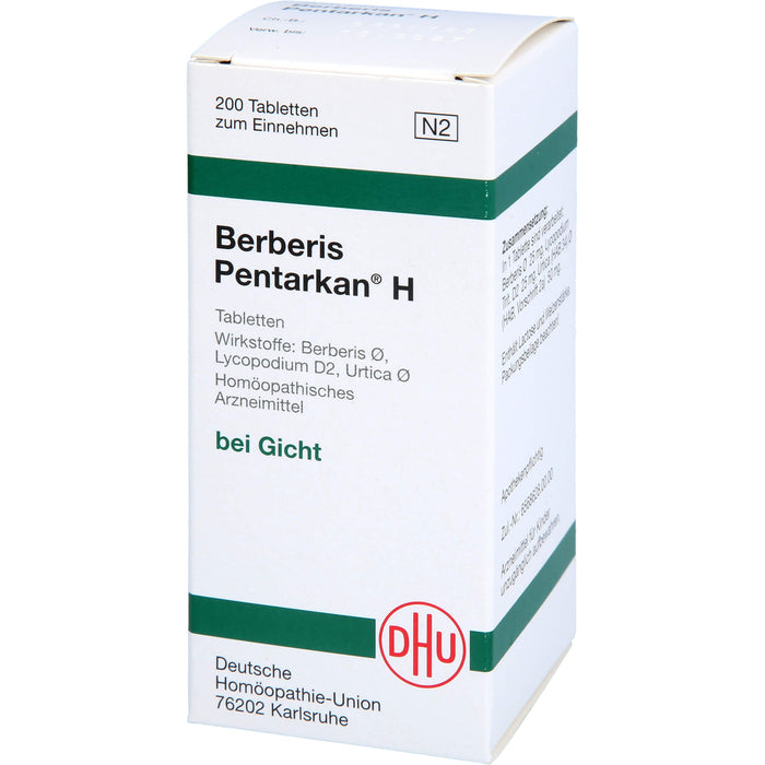 DHU Berberis Pentarkan H Tabletten, 200 pc Tablettes