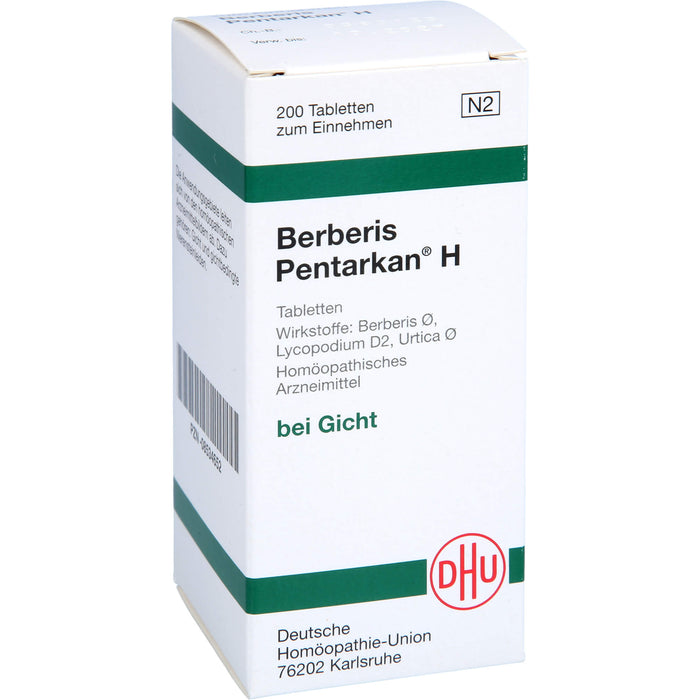 Berberis Pentarkan H Tabletten, 200 St. Tabletten