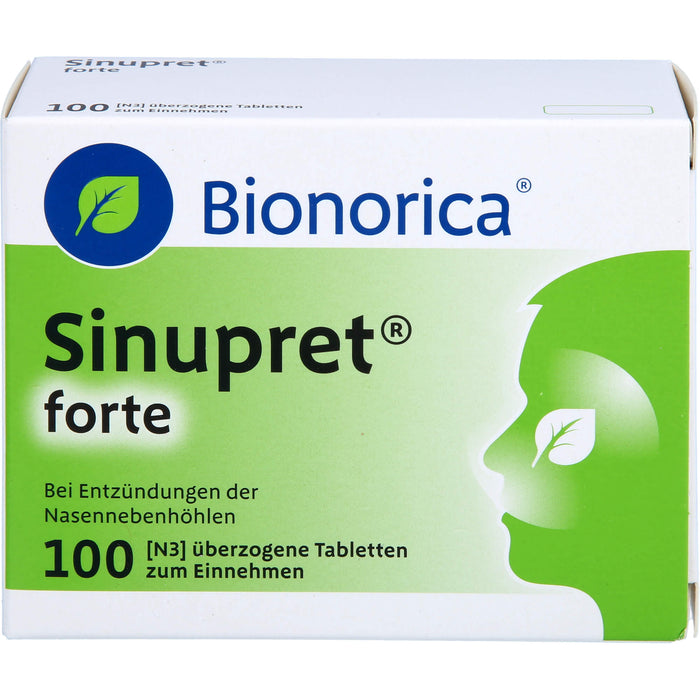 Sinupret forte Tabletten bei Entzündungen der Nasennebenhöhlen, 100 pc Tablettes