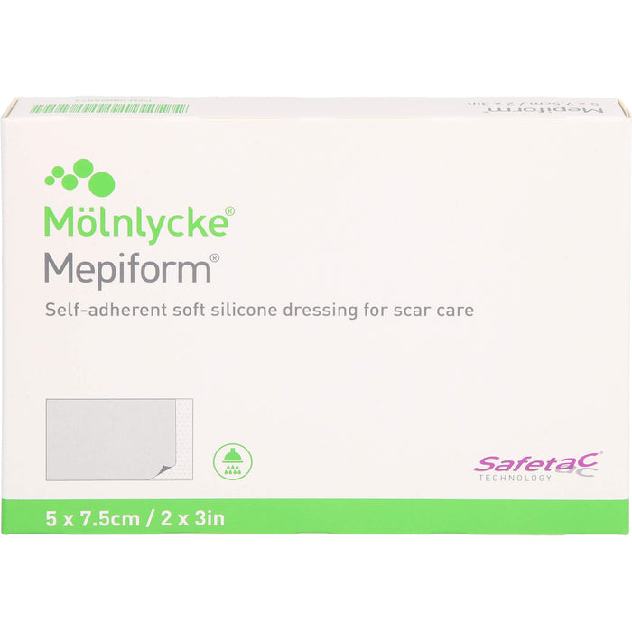 Mepiform 5 x 7.5 cm Silikonverband zur Narbenbehandlung, 5 pc Pansements