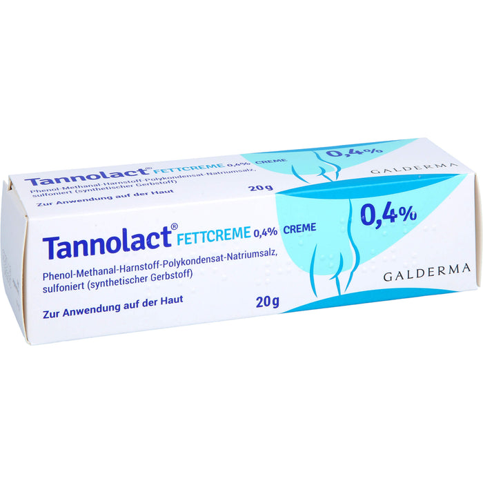 Tannolact Fettcreme 0,4 % bei Hauterkrankungen, die mit Entzündung oder Juckreiz verbunden sind, 20 g Cream