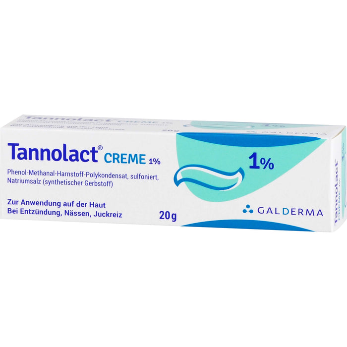 Tannolact Creme 1 % bei Entzündung, Nässen, Juckreiz, 20 g Creme