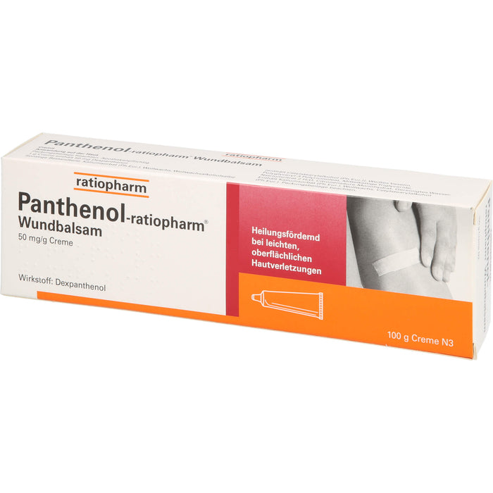 Panthenol-ratiopharm Wundbalsam heilungsfördernde Creme, 100 g Crème