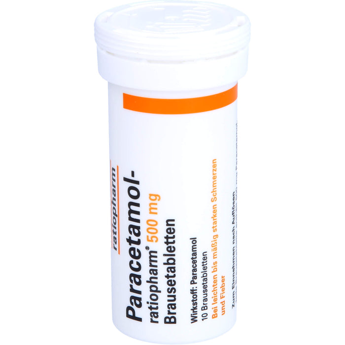 Paracetamol-ratiopharm 500 mg Brausetabletten, 10 St. Tabletten