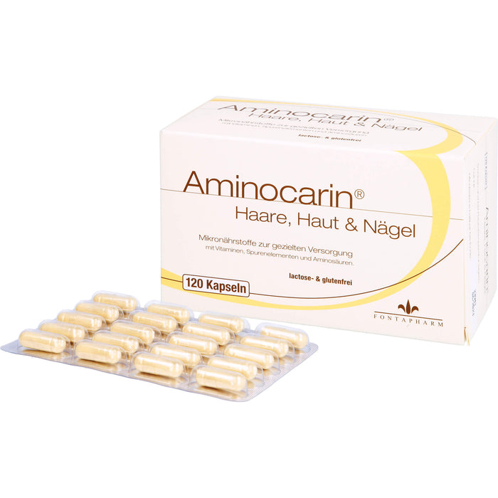 Aminocarin Haare, Haut & Nägel Kapseln, 120 pcs. Capsules