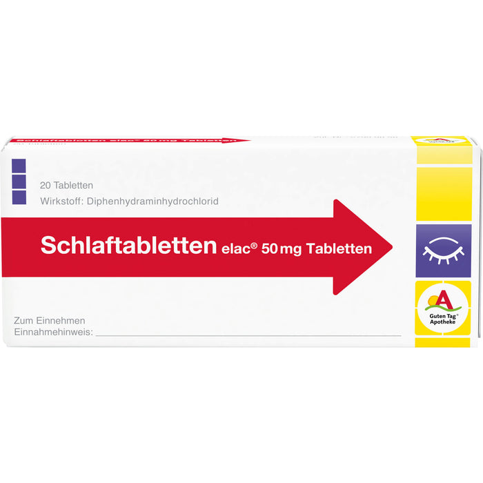 Schlaftabletten elac 50 mg Tabletten, 20 St. Tabletten