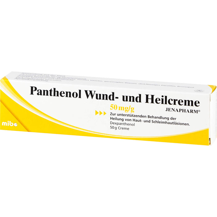 Panthenol Wund- und Heilcreme Jenapharm 50 mg/g, 50 g Crème