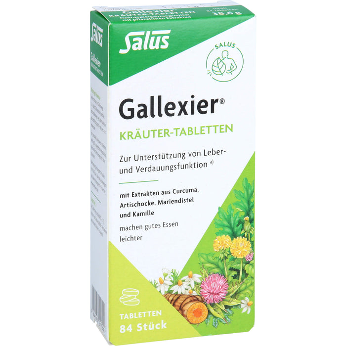 Gallexier Kräuter-Tabletten, 84 St. Tabletten