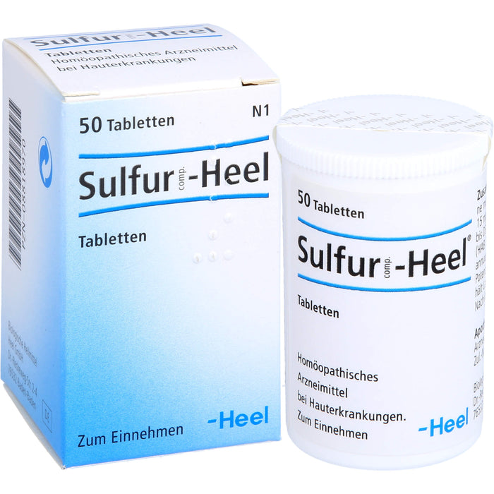 Sulfur comp.-Heel Tabletten bei Hauterkrankungen, 50 St. Tabletten