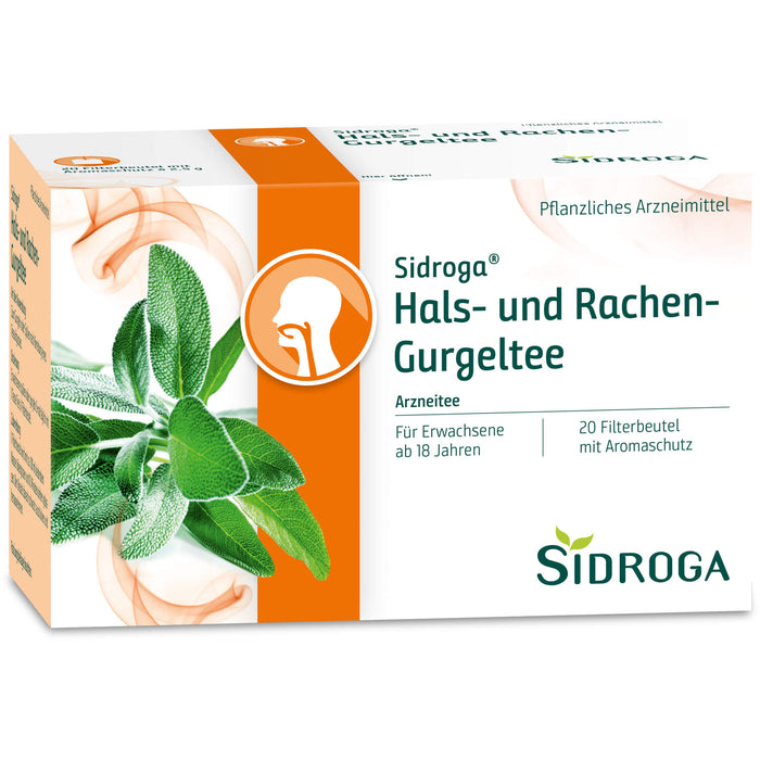 Sidroga Hals-und Rachen-Gurgeltee, 20 St. Filterbeutel