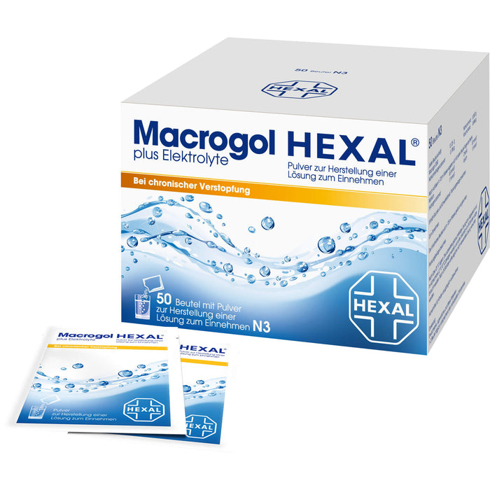 Macrogol HEXAL plus Elektrolyte, 50 pc Sachets