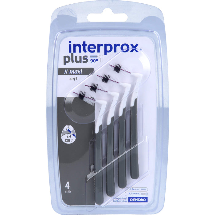 interprox plus x-maxi grau Interdentalbürste, 4 pc Brosses interdentaires